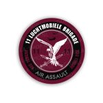 import placeholder for sticker 11 luchtmobiele brigade, rood, rond