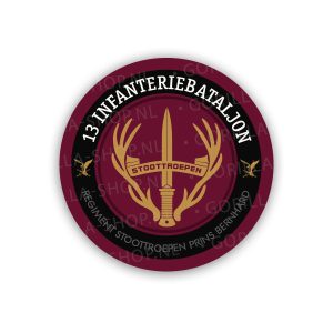 import placeholder for sticker 13 infanteriebataljon (lmb), rood, rond