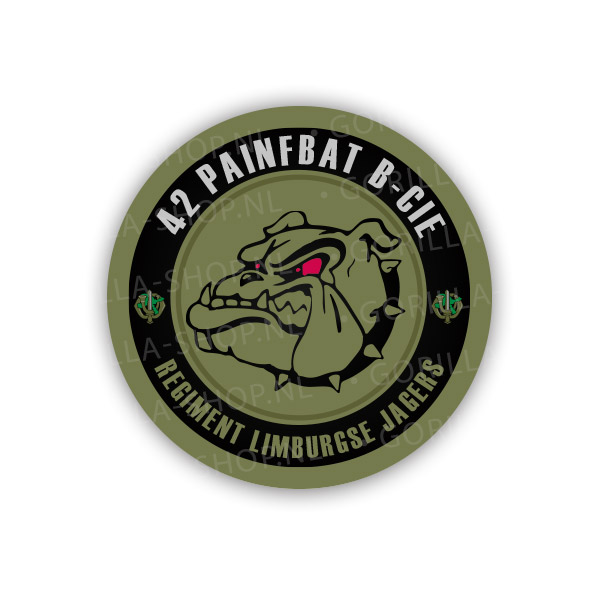 import placeholder for sticker, 42 blj b cie bulldogs, groen import placeholder for sticker, 42 blj b cie bulldogs, groen