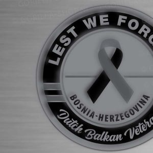 bosnia lest we forget (sticker)