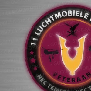 veteraan 11 luchtmobiele brigade sticker (bordeaux)