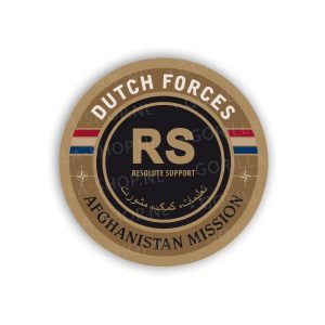 import placeholder for sticker resolute support zandkleurig, rond